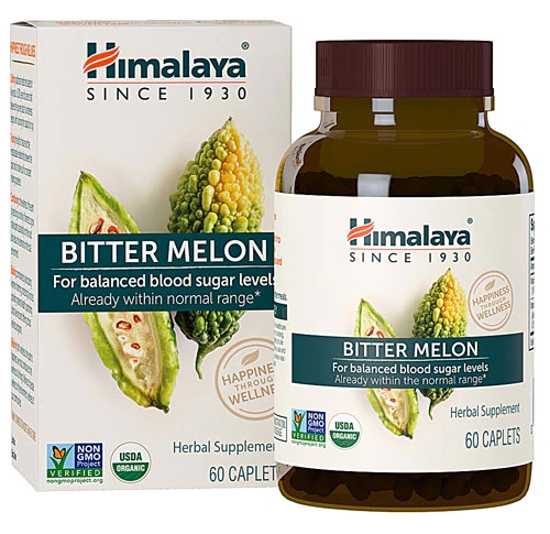 Himalaya Melão Amargo Orgânico - 60 Cápsulas Vegetarianas - Controle de Glicose