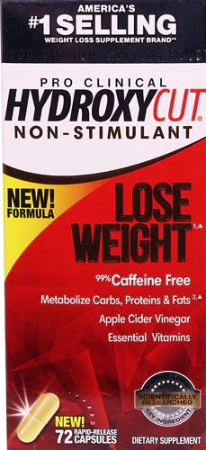 Hydroxycut Pro Clinical Non-Stimulant 72 Cápsulas - Controle de Peso Sem Estímulo