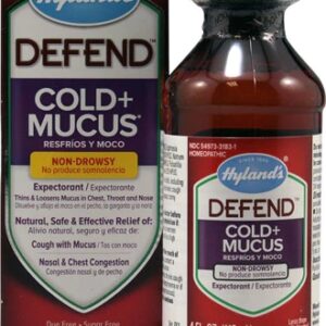 Hyland's DEFEND™ Resfriado e Mucus Não Sedativo 120ml - Alívio Diurno Eficaz