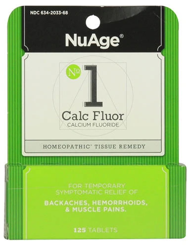 Hyland's No 1 Calc Fluor - Fluoreto de Cálcio 125 Comprimidos - Suplemento Mineral