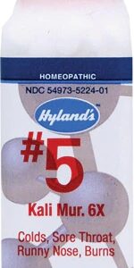 Hyland's No.5 Kali Mur 6x - Cloreto de Potássio Homeopático - 500 Comprimidos