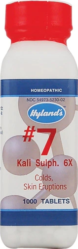 Hyland's No 7 Kali Sulph 6x - 1000 Comprimidos - Suplemento Homeopático