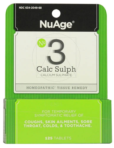 Hyland's NuAge® No.3 Calc Sulph - Calcium Sulphate -- 125 Tablets
