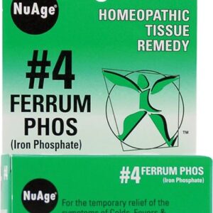 Hyland's NuAge™ No.4 Ferrum Phos - 125 Comprimidos: Suplemento Homeopático Essencial