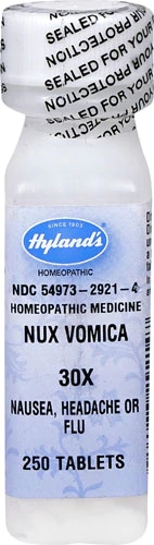 Hyland's Nux Vomica 30X 250 Comprimidos - Alívio Natural