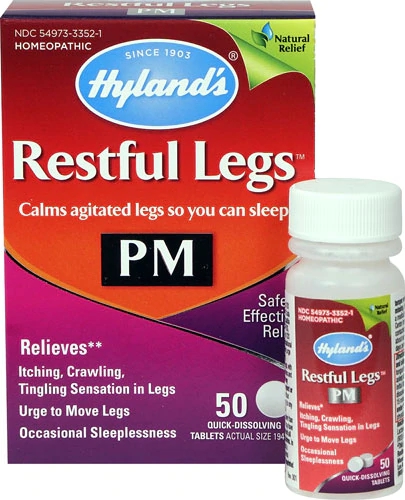 Hyland's Restful Legs PM 50 Comprimidos de Dissolução Rápida para Noites Tranquilas