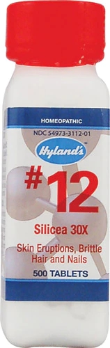Hyland's #12 Silicea 30x -- 500 Tablets