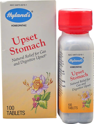 Alívio Natural Hyland's Upset Stomach - 100 Comprimidos para Conforto Digestivo