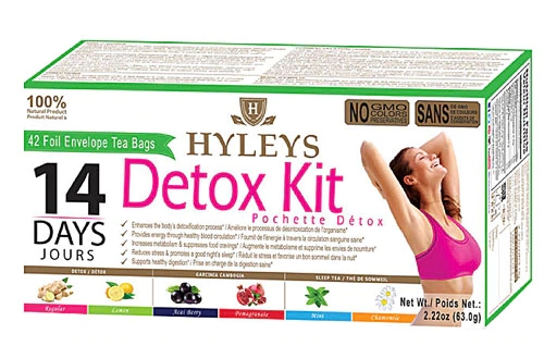 Hyleys Tea Detox Kit Programa 14 Dias - 42 Sachês de Chá