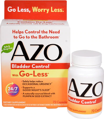 I-Health AZO Bladder Control com Go-Less 72 Cápsulas - Controle Vesical Natural