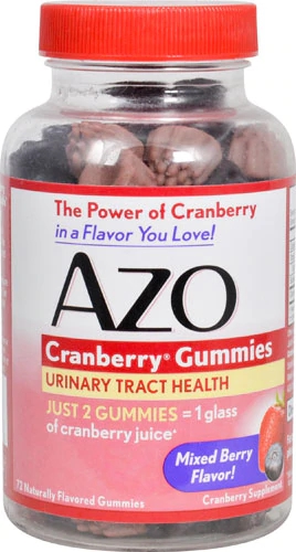 I-Health AZO Cranberry Gummies Mixed Berry - 72 Gomas Sabor Frutas Vermelhas