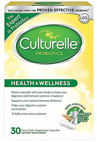 Culturelle Probiotic Saúde e Bem-Estar - 15 Bilhões de UFC - 30 Cápsulas Vegetarianas