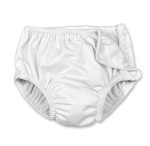 Fralda de Natação Reutilizável i play Snap 24 Meses - Branca - 1 Peça
