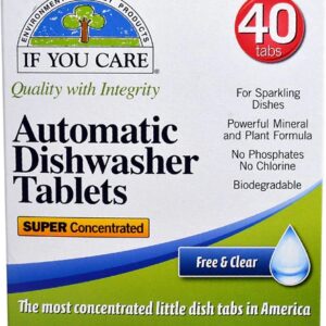 Comprar if you care automatic dishwasher tablets free & clear -- 40 tablets preço no brasil dishwashing natural home suplementos em oferta suplemento importado loja 45 online promoção -