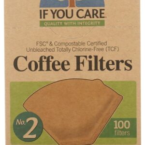 Filtros de Café If You Care No. 2 Cônico Marrom - 100 Unidades