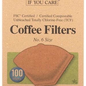 Filtros de Café Sem Cloro If You Care Tamanho No. 6 - 100 Unidades