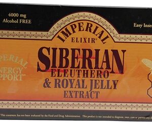 Imperial Elixir Siberian Eleuthero e Geleia Real - 30 Frascos de 10 mL