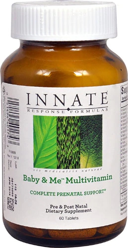 Innate Response Formulas Baby & Me™ Multivitamínico - 60 Tabletes Essenciais