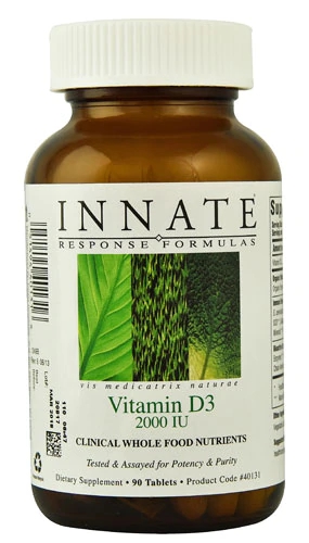 Vitamina D3 Innate Response Formulas 2000 UI - 90 Tabletes para Imunidade e Bem-Estar