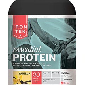 Proteína Vegetal Natural Vanilla Iron-Tek Essencial 862g - Energia e Recuperação Muscular
