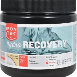 Iron-Tek Hydro Recovery Coconut 147g: Eletrólitos e Aminoácidos para Recuperação Pós-Treino