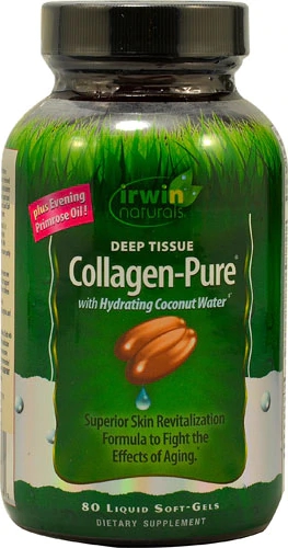 Irwin Naturals Collagen-Pure™ 80 Cápsulas Líquidas - Beleza e Saúde da Pele