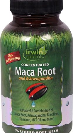 Comprar irwin naturals concentrated maca root and ashwagandha -- 75 liquid softgels preço no brasil energy herbs & botanicals maca suplementos em oferta suplemento importado loja 265 online promoção -