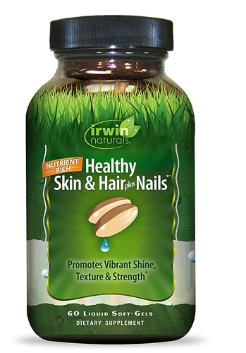 Irwin Naturals Pele, Cabelos e Unhas Saudáveis - 60 Cápsulas Líquidas