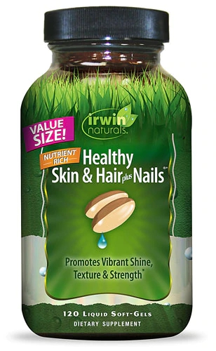 Irwin Naturals Pele, Cabelos e Unhas Saudáveis Plus - 120 Cápsulas Gelatinosas