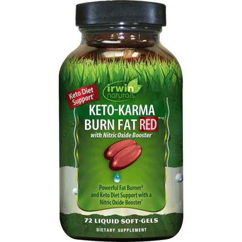 Irwin Naturals Keto-Karma Burn Fat Red 72 Cápsulas Gelatinosas Líquidas - Suporte para Queima de Gordura