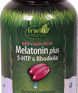 Irwin Naturals Melatonina Plus 5-HTP & Rhodiola - 54 Cápsulas Líquidas