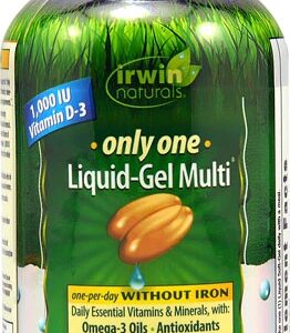 Irwin Naturals Only One Líquido-Gel Multivitamínico Sem Ferro - 60 Softgels Líquidos
