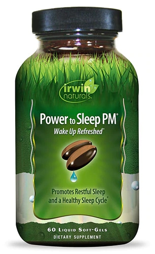 Irwin Naturals Power to Sleep PM® 60 Cápsulas Gelatinosas Líquidas - Auxílio Natural para o Sono