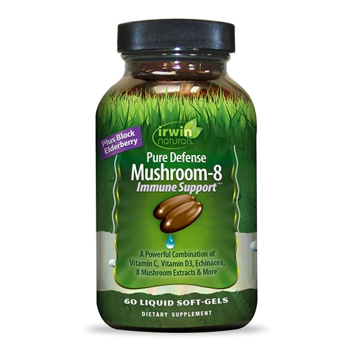 Irwin Naturals Pure Defense Mushroom-8 Imune Support 60 Cápsulas Gelatinosas Líquidas