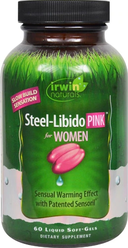 Irwin Naturals Steel-Libido Pink™ Mulheres 60 Cápsulas Líquidas - Energia e Bem-Estar
