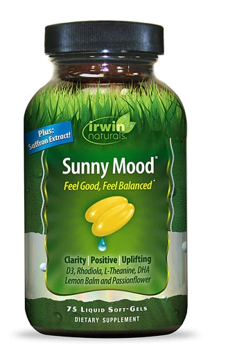 Irwin Naturals Sunny Mood 75 Cápsulas Softgel - Bem-Estar e Humor