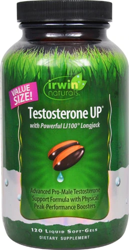 Irwin Naturals Testosterone UP® 120 Liquid Softgels - Potencialize Seus Níveis de Energia
