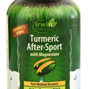 Irwin Naturals Cúrcuma Pós-Treino com Magnésio - 60 Cápsulas Líquidas Gelatinosas