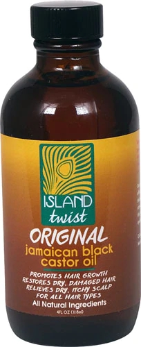 Óleo de Rícino Preto Jamaicano Island Twist Original - 118ml para Cabelo e Pele