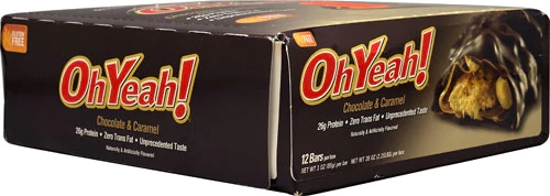 Barra Proteica ISS Research OhYeah!® Chocolate & Caramelo Sem Glúten - 12 Barras (Aprox. 660g)