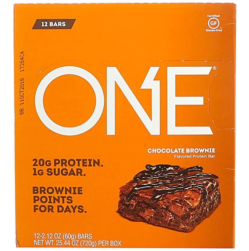 Barra de Proteína OhYeah!® ONE Chocolate Brownie - Caixa 12 Unidades (Aprox. 77g cada)