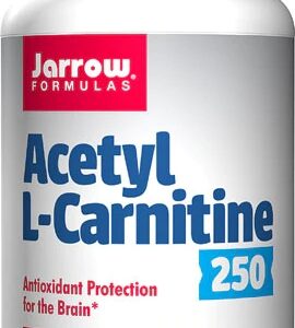 Jarrow Formulas Acetil L-Carnitina 250mg - 120 Cápsulas - Suporte Cognitivo e Energia
