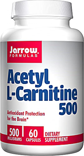 Jarrow Formulas Acetil L-Carnitina 500mg - 60 Cápsulas: Energia e Foco Mental