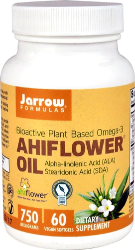 Jarrow Formulas Ahiflower® Oil -- 750 mg - 60 Vegan Softgels
