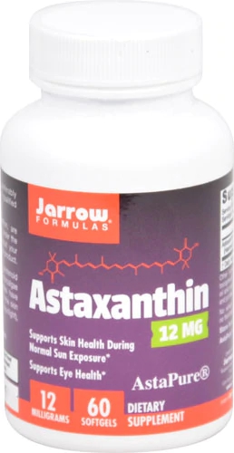 Jarrow Formulas Astaxantina 12mg - 60 Cápsulas Gelatinosas: Poder Antioxidante Essencial