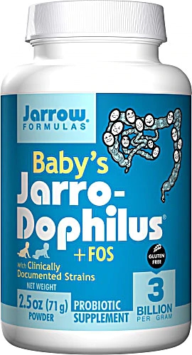 Jarro-Dophilus® Plus FOS Jarrow Formulas para Bebês - 85g com Prebióticos e Probióticos