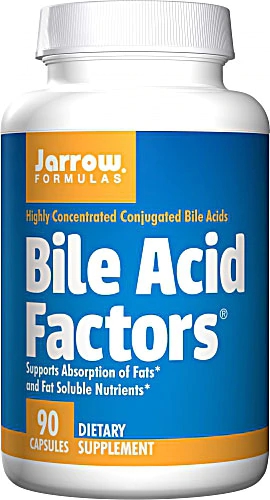 Jarrow Formulas Bile Acid Factors 90 Cápsulas - Suporte Digestivo Avançado