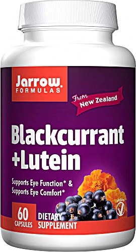 Jarrow Formulas Extrato de Groselha Negra com Luteína - 60 Cápsulas para Saúde Ocular
