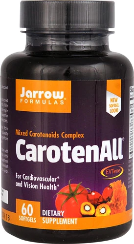 Jarrow Formulas CarotenALL Carotenoides Mistos 60 Cápsulas - Saúde Antioxidante Completa