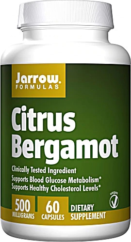 Jarrow Formulas Citrus Bergamot 500 mg - 60 Cápsulas - Saúde Cardiovascular e Metabólica